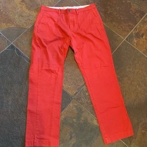 JCrew Nantucket red chinos, Men size 34/32